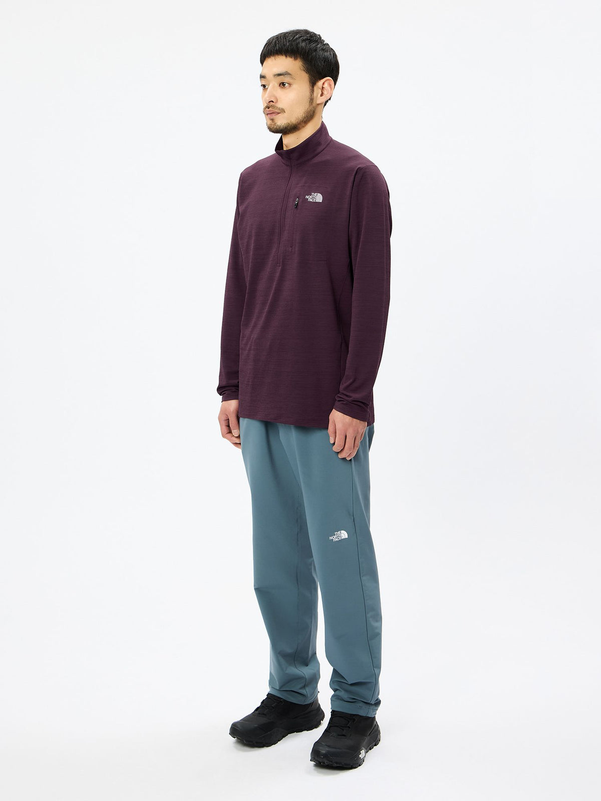 THE NORTH FACE(ザ・ノース・フェイス) ｜ロングスリーブフラッシュドライ3Dジップアップ（メンズ）｜品番：NT62505｜画像1