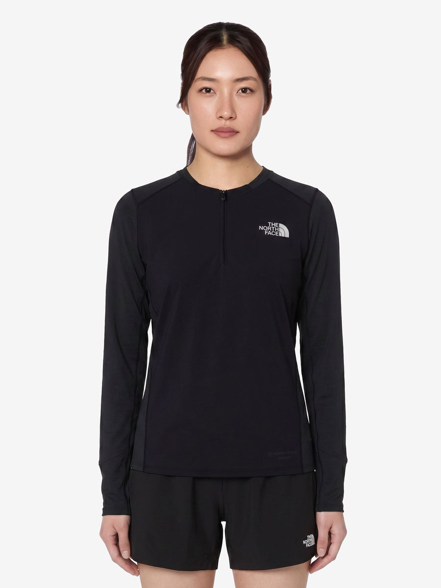 THE NORTH FACE(ザ・ノース・フェイス) ｜ロングスリーブハイブリッドドライドットライトクルー（レディース）｜品番：NTW62571｜画像1