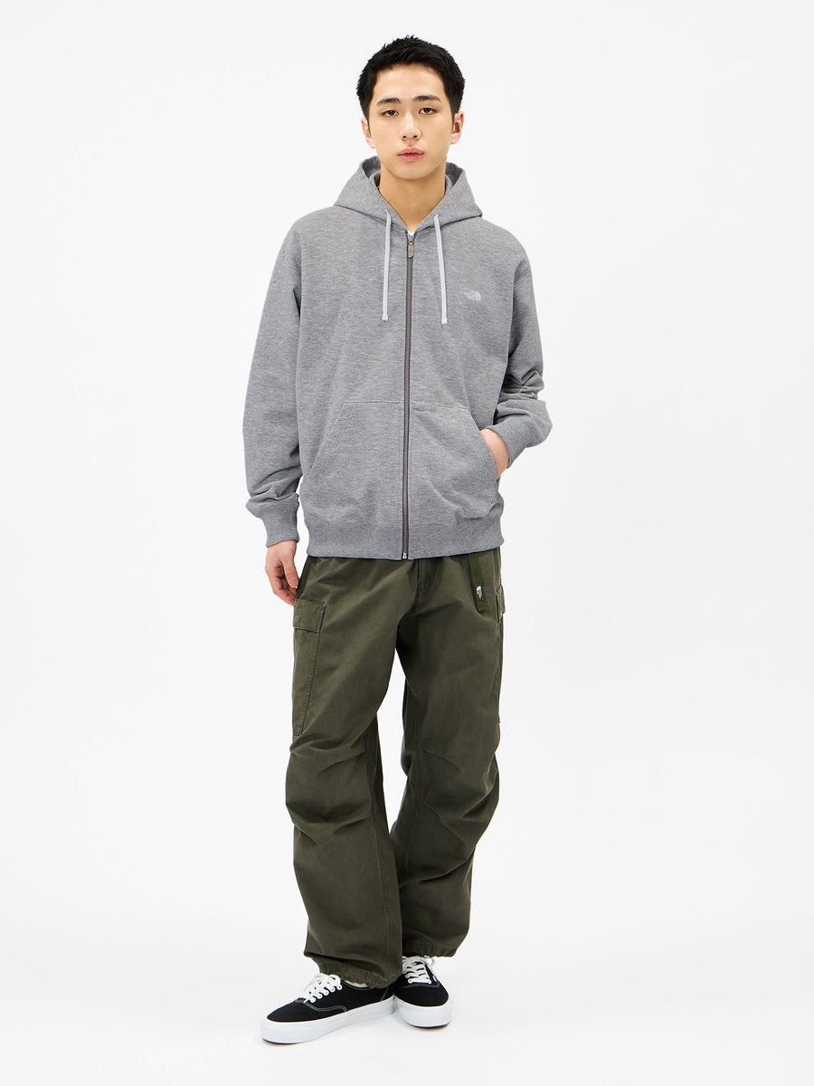 THE NORTH FACE(ザ・ノース・フェイス) ｜スモールロゴヘザースウェットフルジップフーディ（ユニセックス）｜品番：NT62639｜画像1
