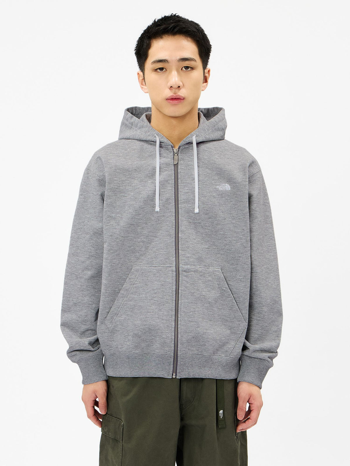THE NORTH FACE(ザ・ノース・フェイス) ｜スモールロゴヘザースウェットフルジップフーディ（ユニセックス）｜品番：NT62639｜画像6