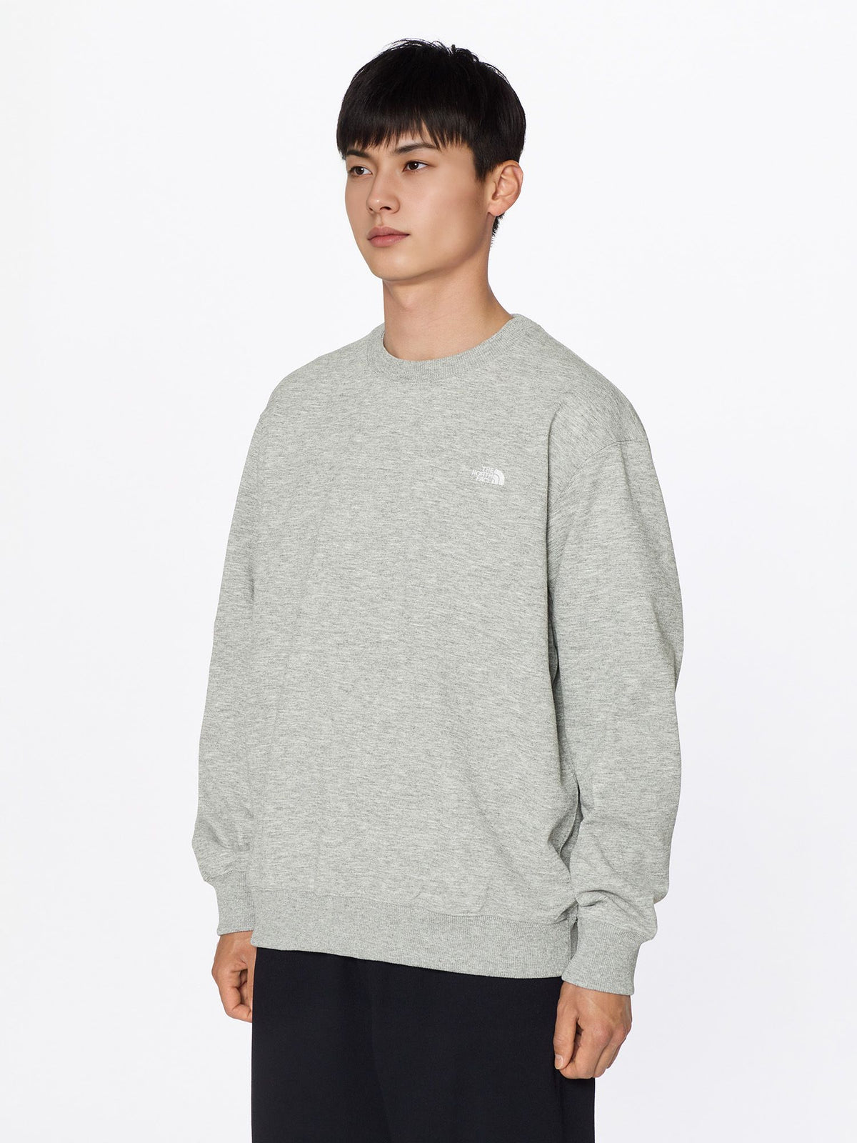 THE NORTH FACE(ザ・ノース・フェイス) ｜スモールロゴヘザースウェットクルー（ユニセックス）｜品番：NT62532｜画像7