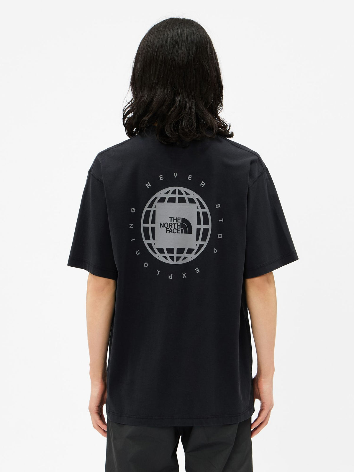 THE NORTH FACE(ザ・ノース・フェイス) ｜ショートスリーブウォッシュドジオスクエアロゴティー（ユニセックス）｜品番：NT82643｜画像8