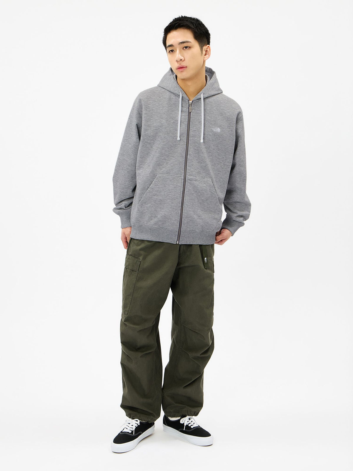 THE NORTH FACE(ザ・ノース・フェイス) ｜スモールロゴヘザースウェットフルジップフーディ（ユニセックス）｜品番：NT62639｜画像9