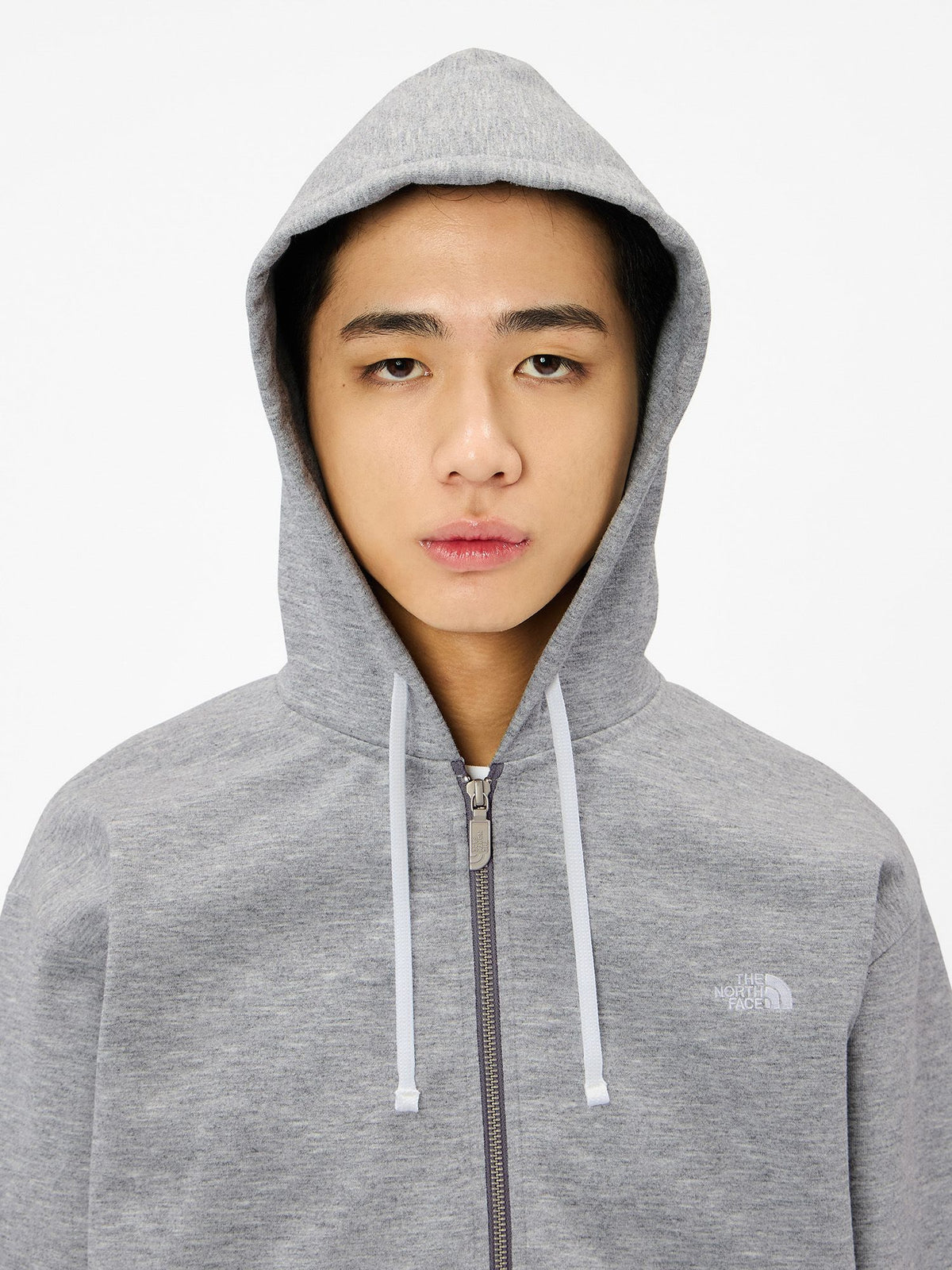 THE NORTH FACE(ザ・ノース・フェイス) ｜スモールロゴヘザースウェットフルジップフーディ（ユニセックス）｜品番：NT62639｜画像10