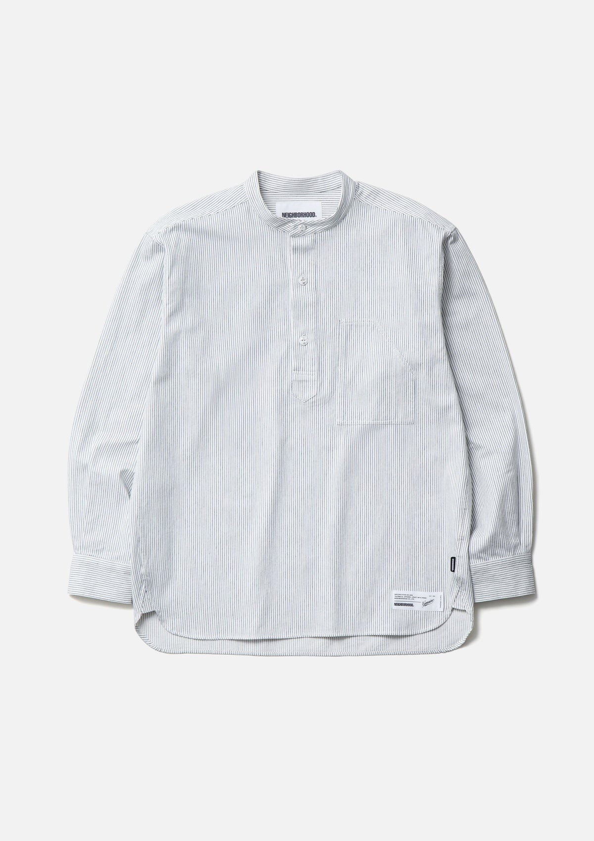 NEIGHBORHOOD NEIGHBORHOOD BAND COLLAR PO SHIRT LS シャツ 商品画像 1
