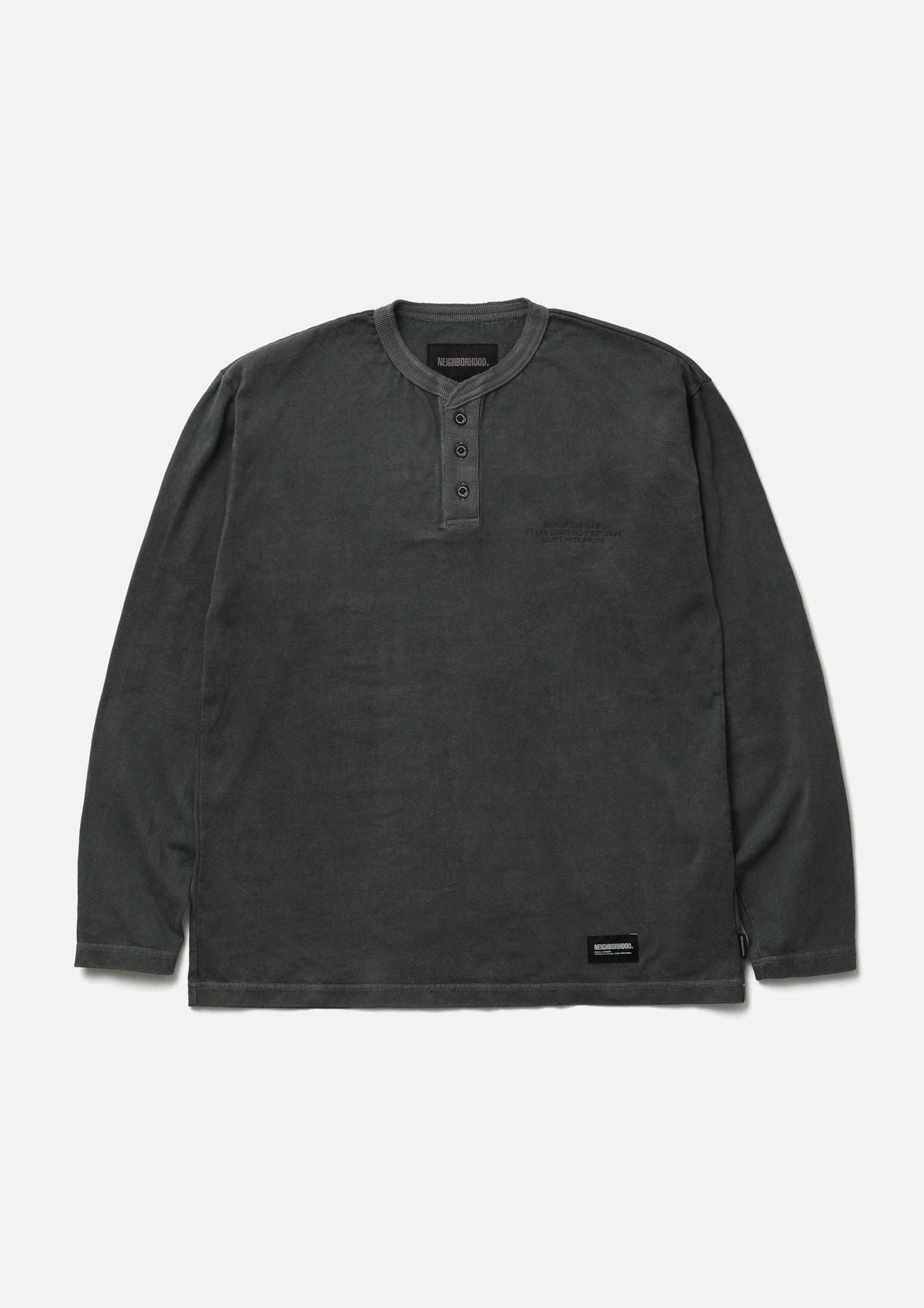 NEIGHBORHOOD NEIGHBORHOOD PIGMENT HENLEY NECK LS 長袖ヘンリーネックTシャツ 商品画像 3