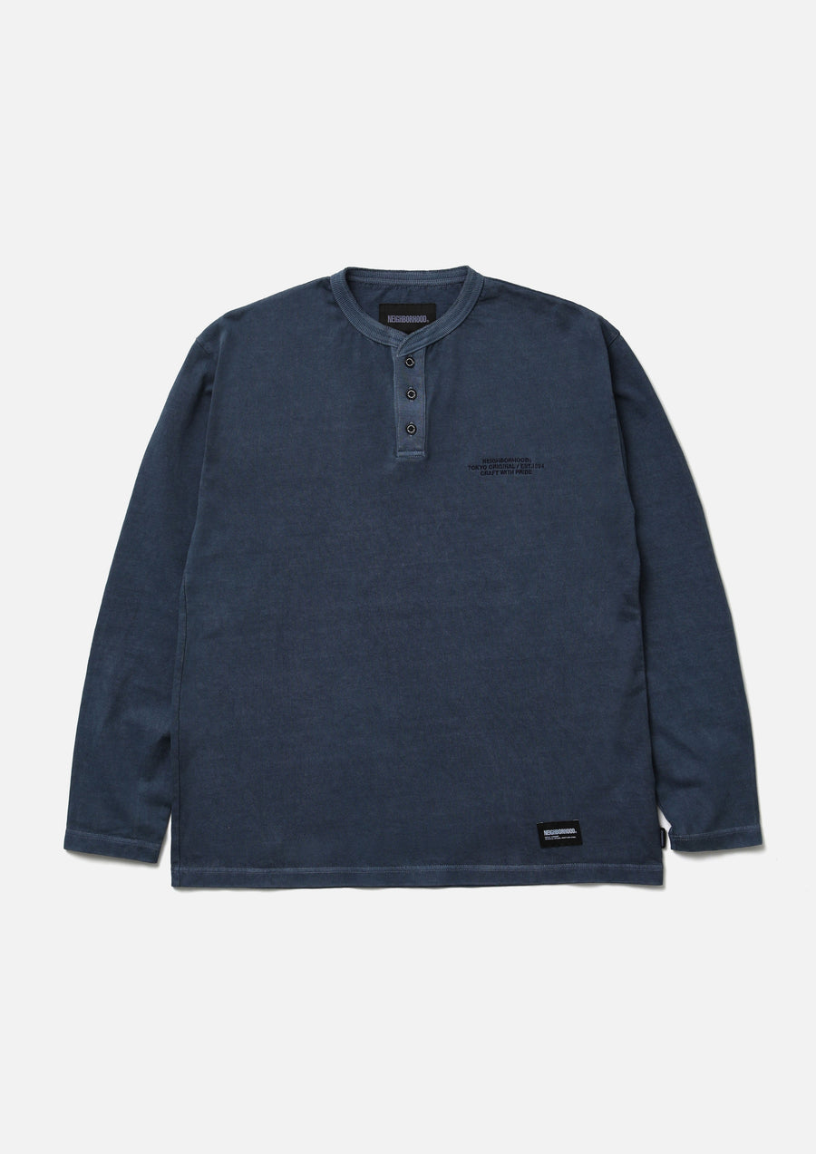 NEIGHBORHOOD NEIGHBORHOOD PIGMENT HENLEY NECK LS 長袖ヘンリーネックTシャツ 商品画像 1