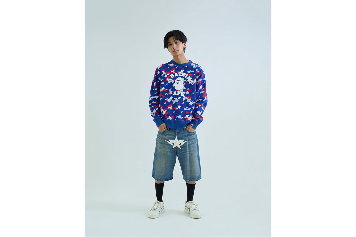 BAPE BAPE TWIN STA KNEE LENGTH SELVEDGE DENIM SHORTS ショートパンツ 商品画像 4