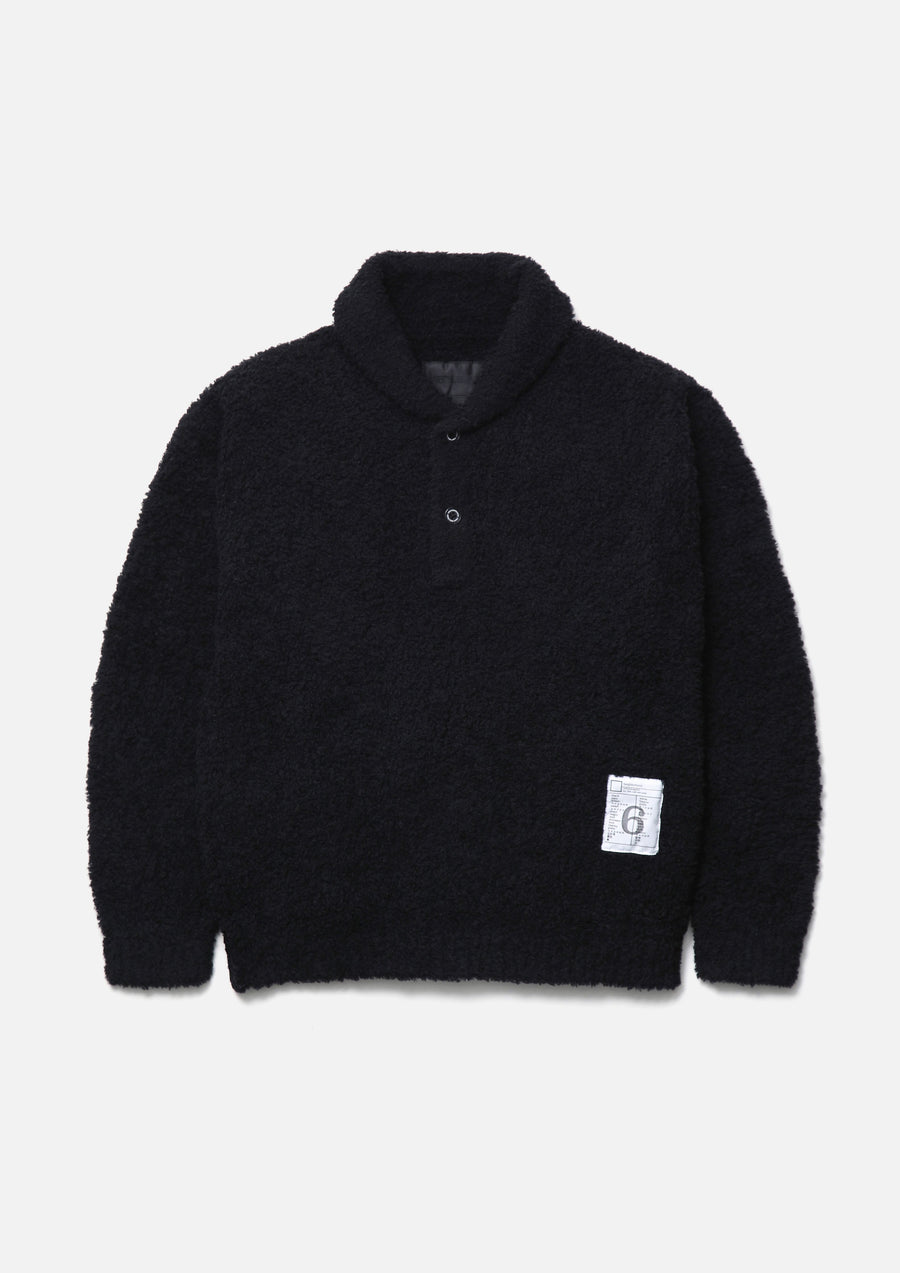 NEIGHBORHOOD NEIGHBORHOOD BW . BOA SHAWL COLLAR SWEATER ショールカラーニット 商品画像 1