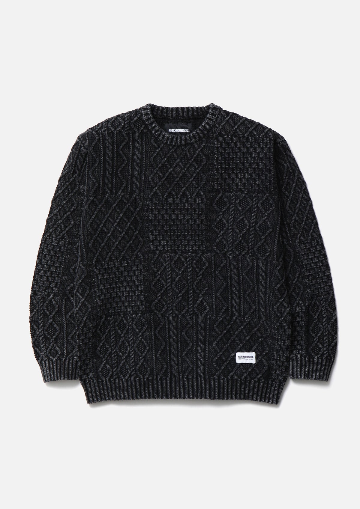 NEIGHBORHOOD NEIGHBORHOOD WASHED BLOCK CABLE SWEATER セーター 商品画像 2
