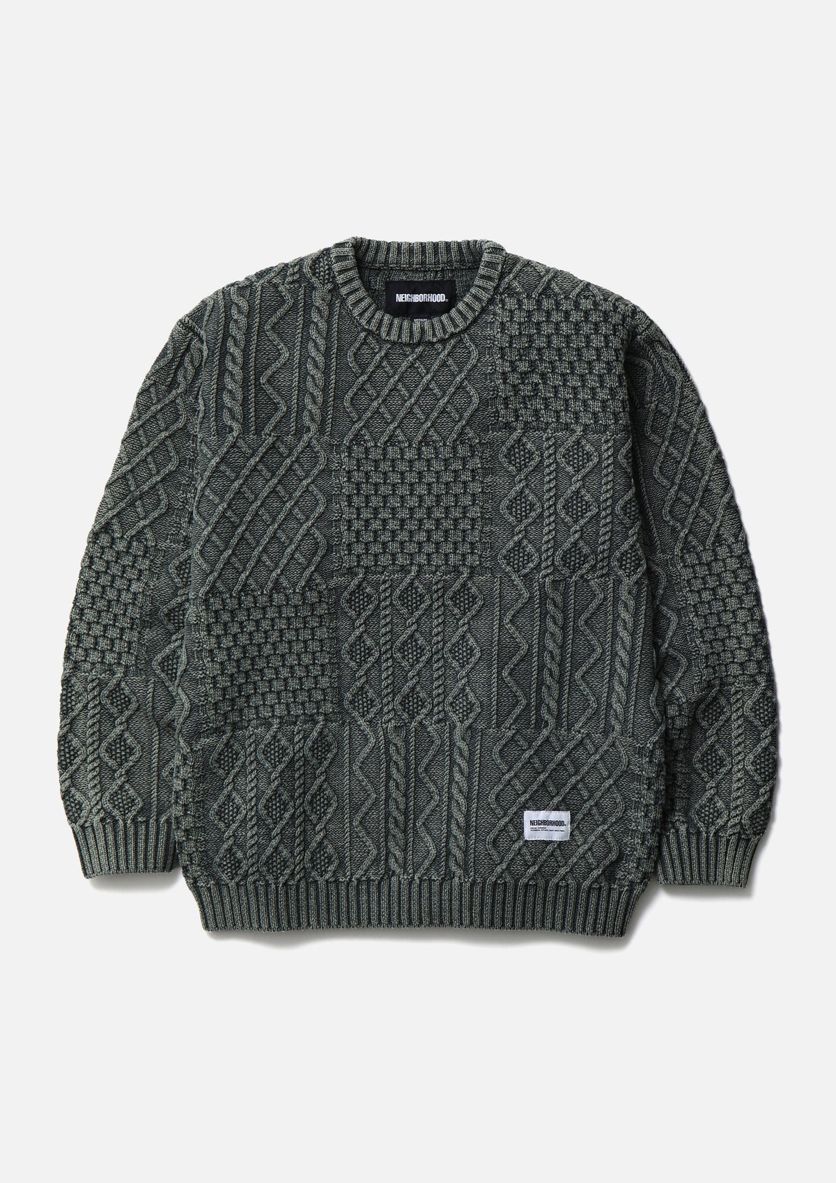 NEIGHBORHOOD NEIGHBORHOOD WASHED BLOCK CABLE SWEATER セーター 商品画像 3