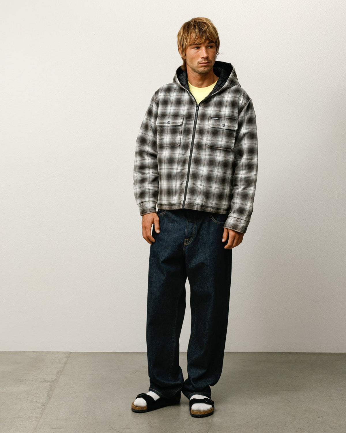 Stüssy Stüssy ZIP HOODED PLAID SHIRT シャツジャケット 商品画像 1