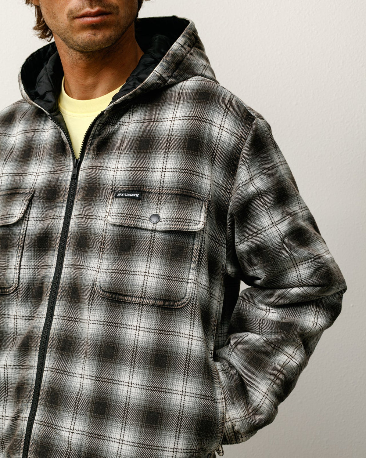 Stüssy Stüssy ZIP HOODED PLAID SHIRT シャツジャケット 商品画像 2
