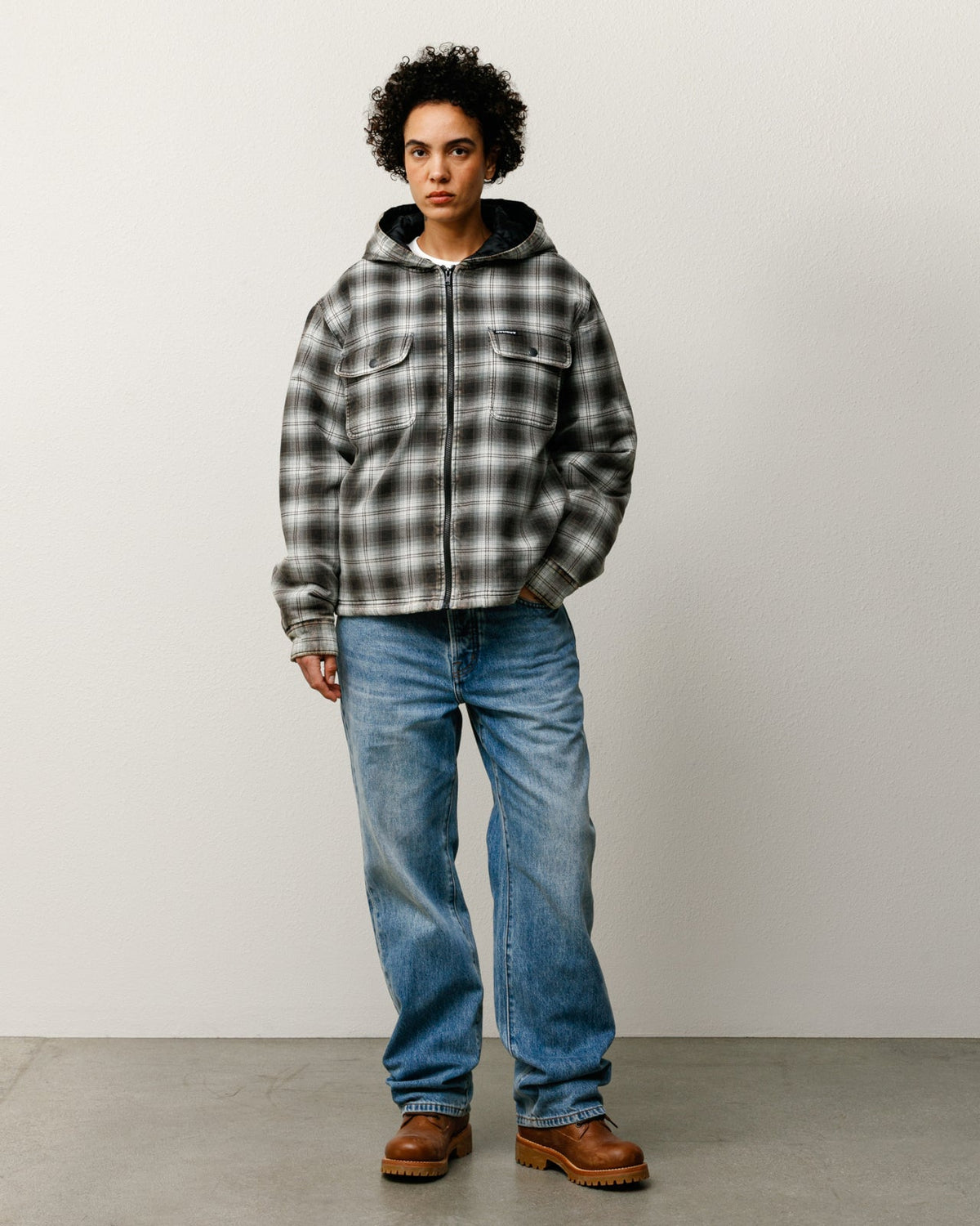 Stüssy Stüssy ZIP HOODED PLAID SHIRT シャツジャケット 商品画像 4