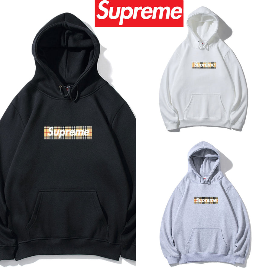 Supreme チェックボックスロゴ プルオーバーパーカー 商品画像 1