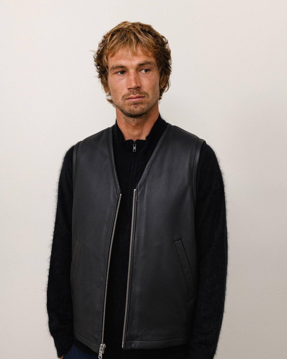 Stüssy Stüssy PILE LINED LEATHER VEST ベスト 商品画像 2