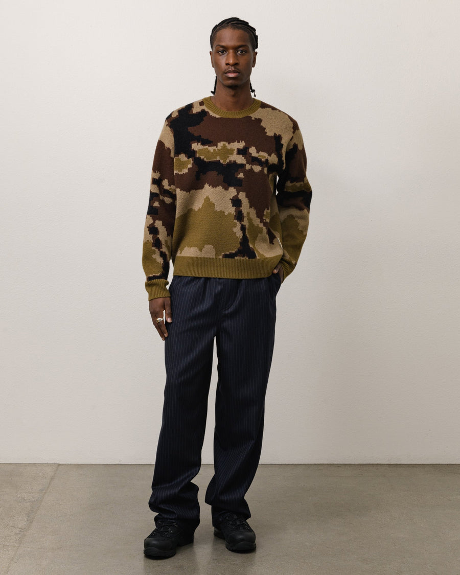 Stüssy Stüssy CAMO JACQUARD SWEATER ニット 商品画像 1