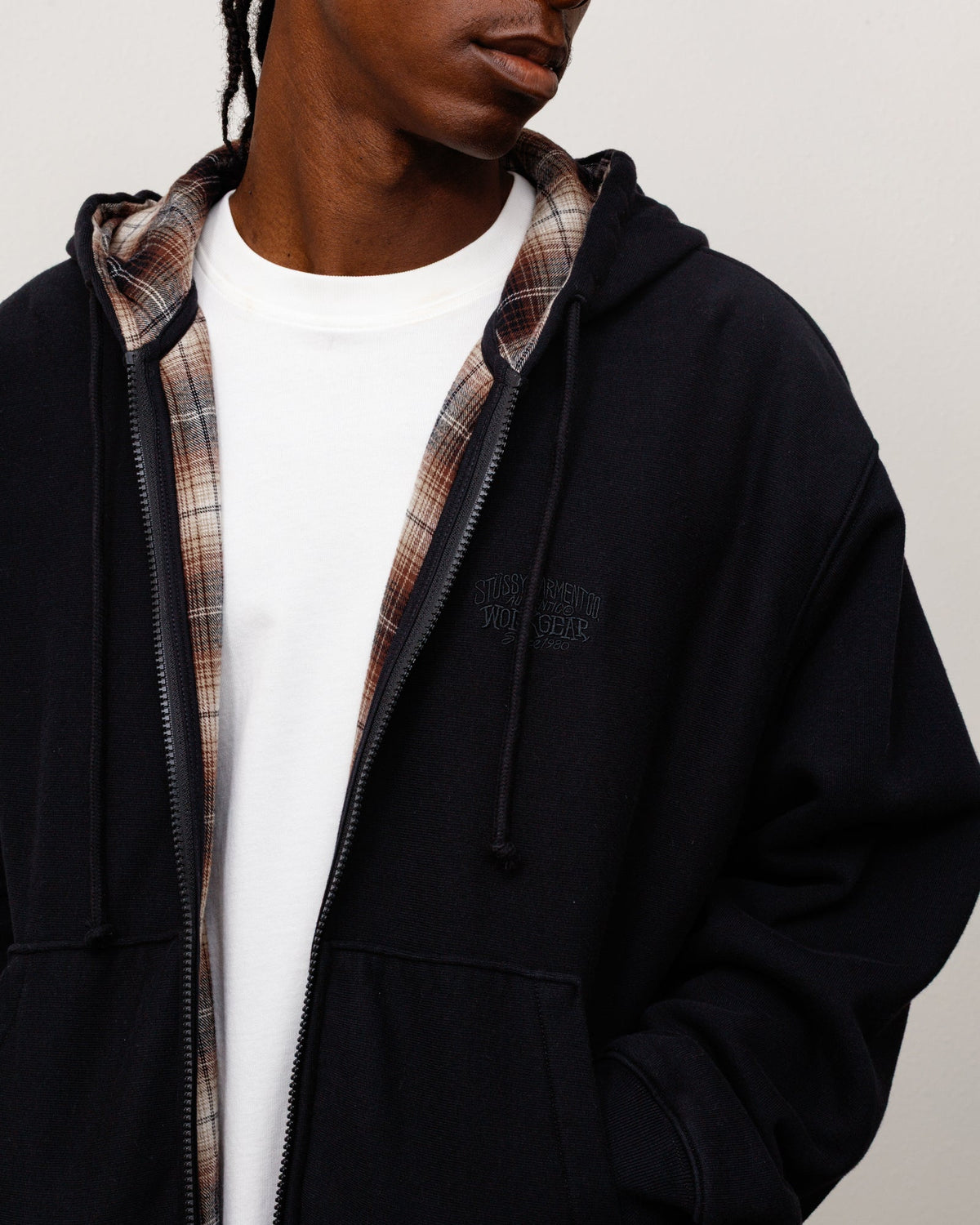 Stüssy Stüssy PLAID LINED ZIP HOODIE パーカー 商品画像 2