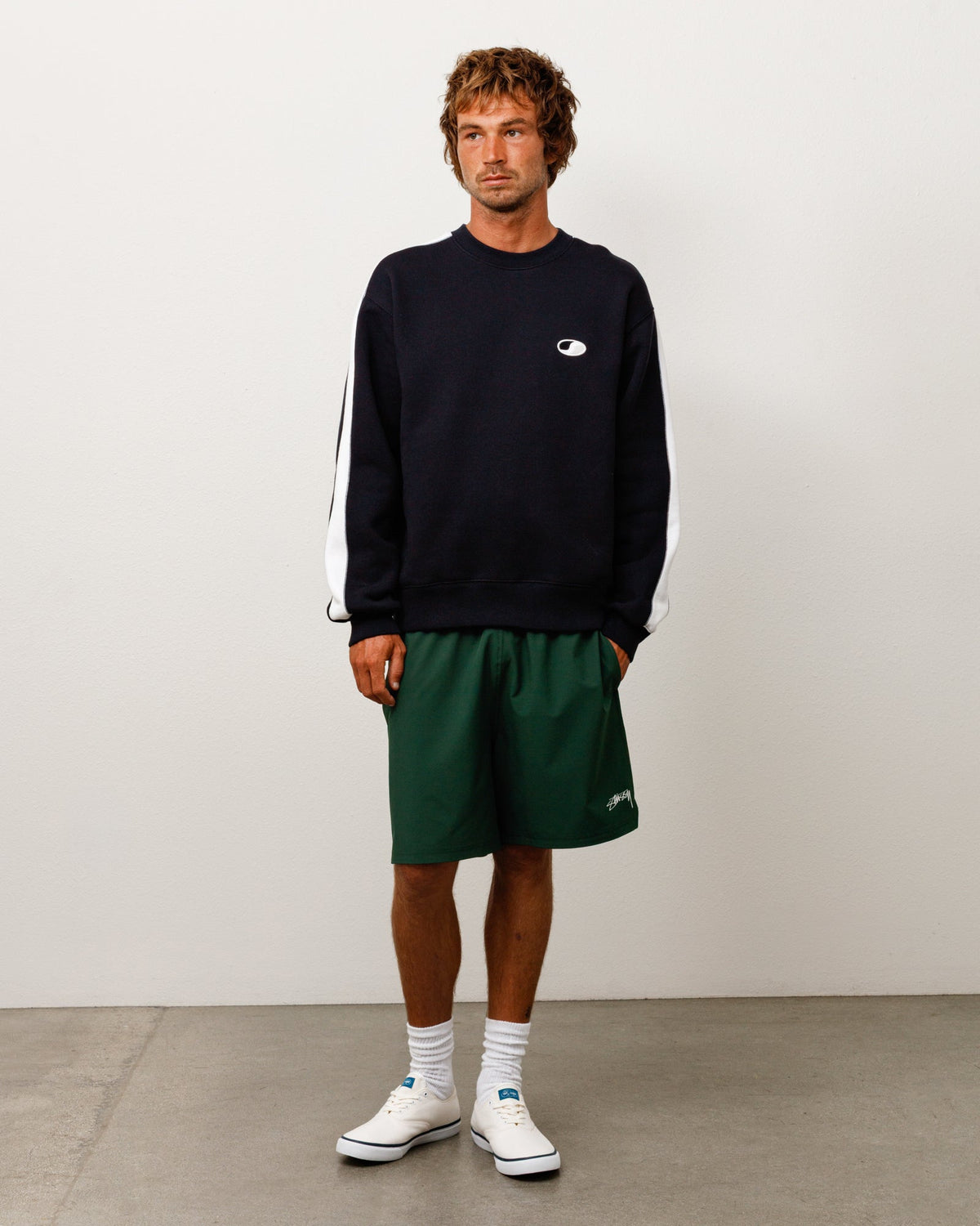 Stüssy Stüssy PANELED STRIPE CREW スウェットシャツ 商品画像 1