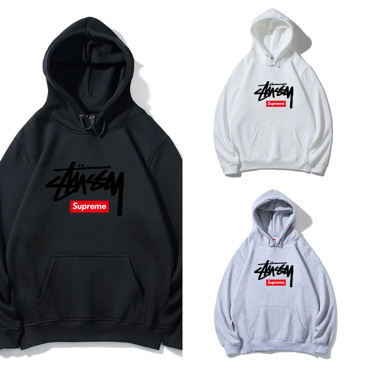 Supreme ブラックスクリプトロゴ プルオーバーパーカー 商品画像 8