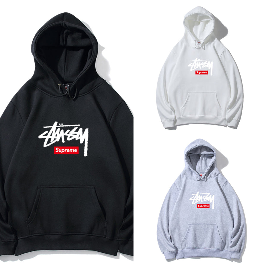 Supreme ホワイトスクリプトロゴ プルオーバーパーカー 商品画像 1