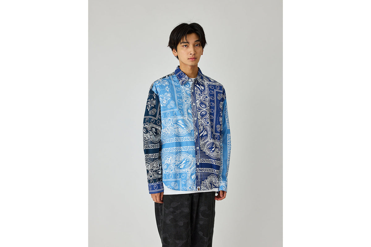 BAPE BAPE PAISLEY PATTERN LS SHIRT シャツ 商品画像 2
