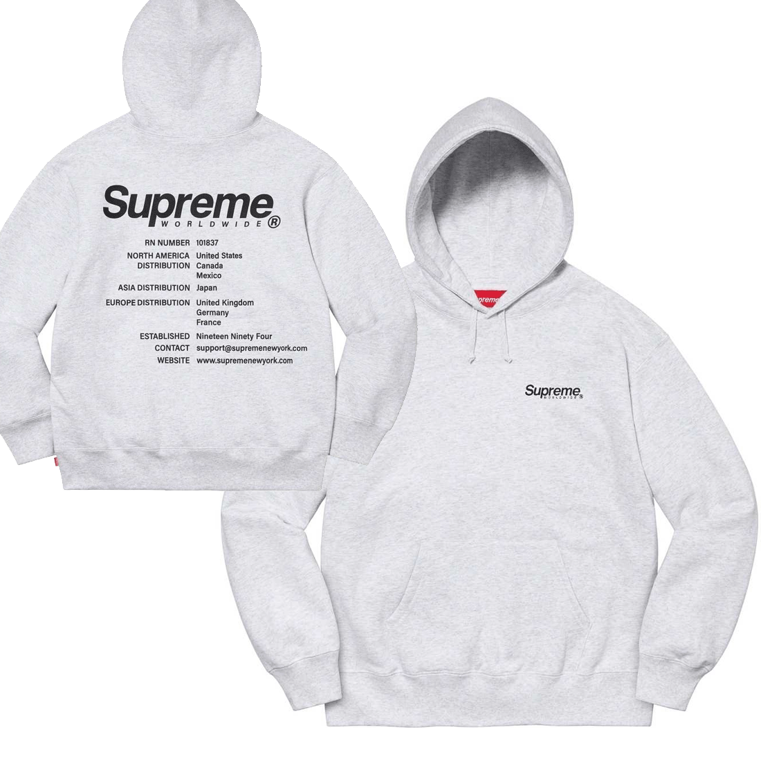 Supreme バックテキスト プルオーバーパーカー 商品画像 9