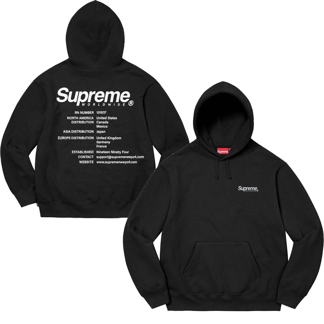 Supreme バックテキスト プルオーバーパーカー 商品画像 3