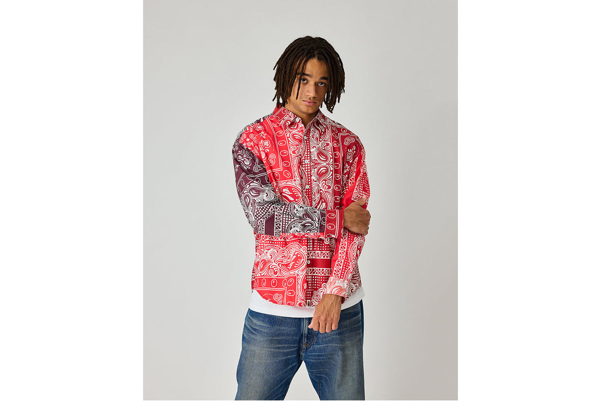 BAPE BAPE PAISLEY PATTERN LS SHIRT シャツ 商品画像 9