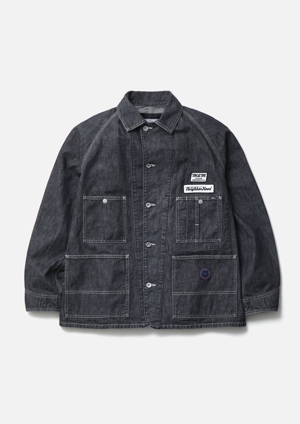 NEIGHBORHOOD NEIGHBORHOOD NH X M&M . WASHED DENIM COVERALL JACKET デニムジャケット 商品画像 2