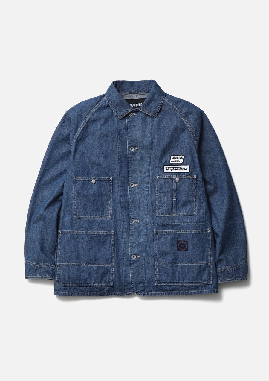 NEIGHBORHOOD NEIGHBORHOOD NH X M&M . WASHED DENIM COVERALL JACKET デニムジャケット 商品画像 1