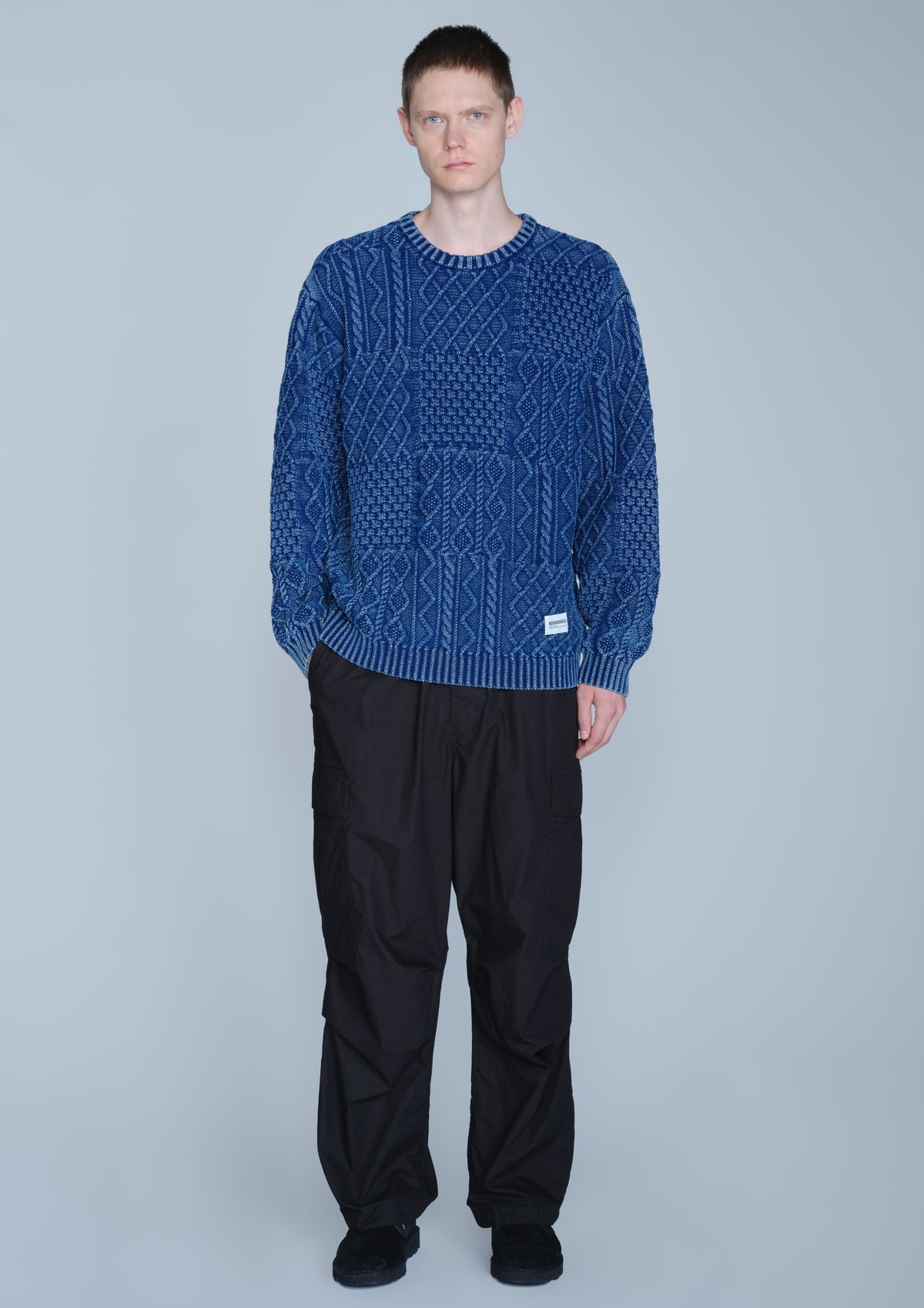 NEIGHBORHOOD NEIGHBORHOOD WASHED BLOCK CABLE SWEATER セーター 商品画像 8