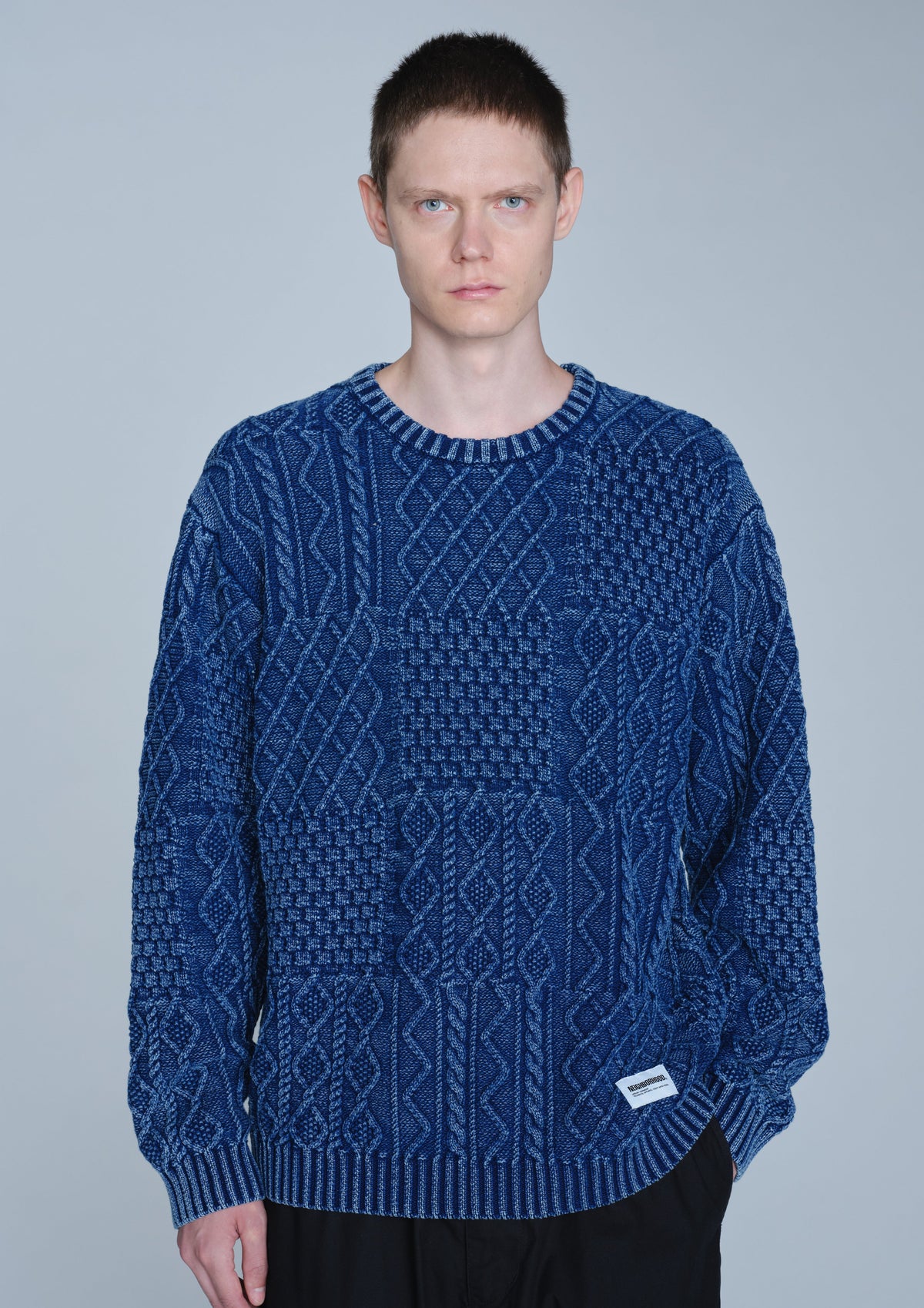 NEIGHBORHOOD NEIGHBORHOOD WASHED BLOCK CABLE SWEATER セーター 商品画像 6