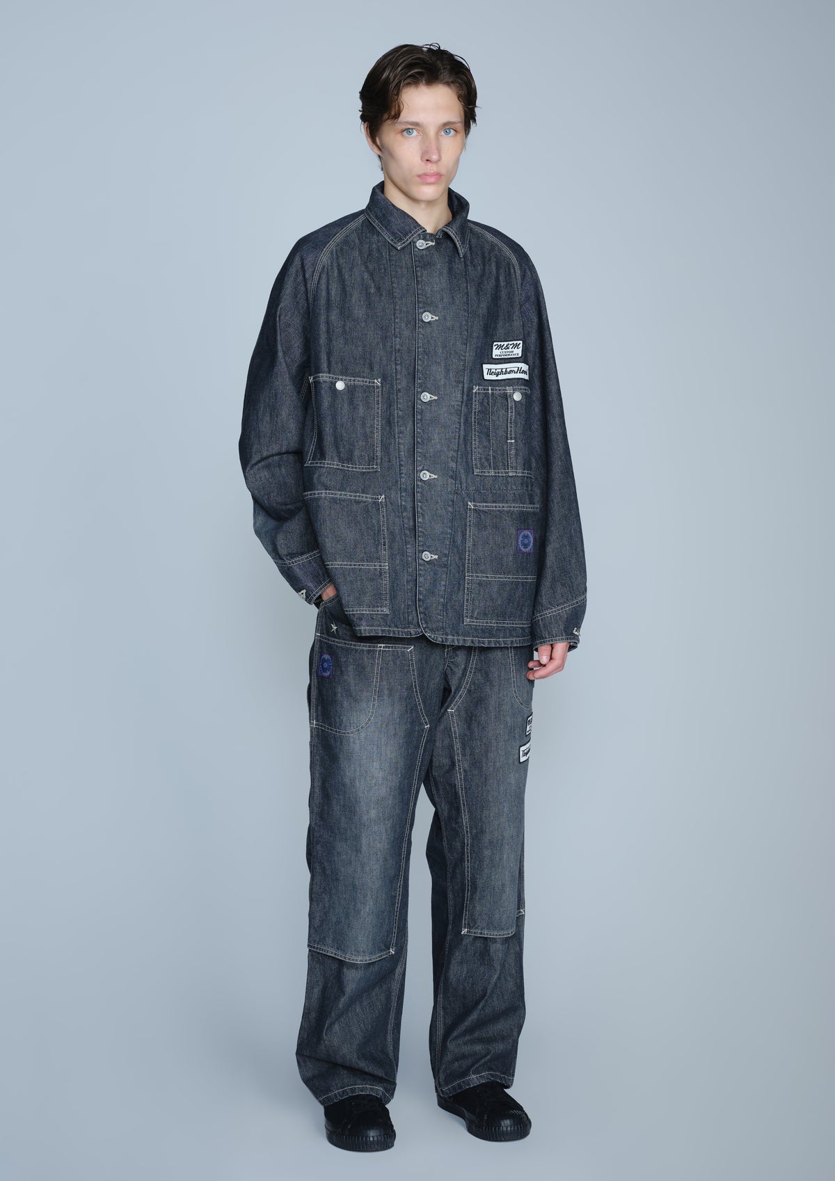 NEIGHBORHOOD NEIGHBORHOOD NH X M&M . WASHED DENIM COVERALL JACKET デニムジャケット 商品画像 8