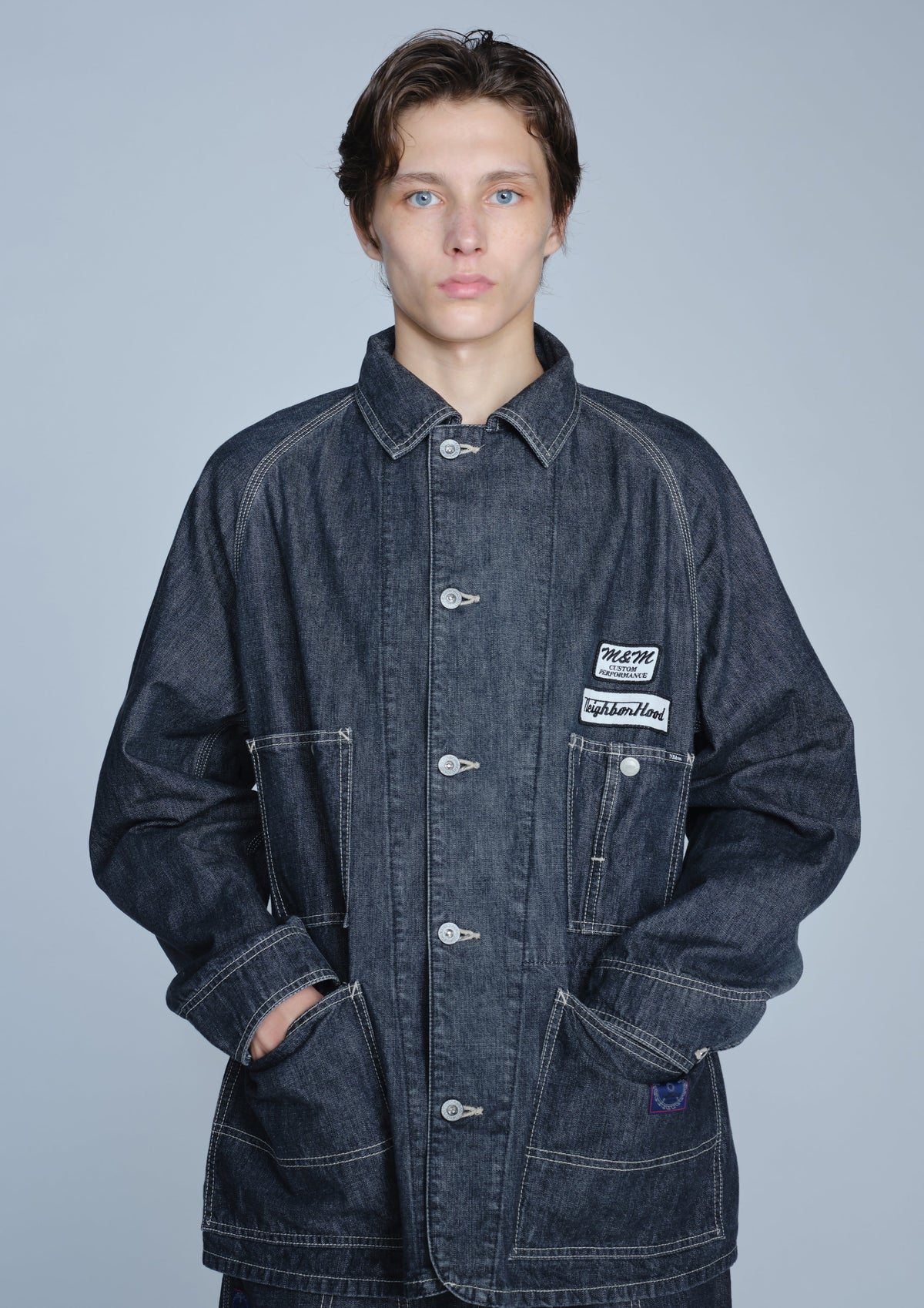 NEIGHBORHOOD NEIGHBORHOOD NH X M&M . WASHED DENIM COVERALL JACKET デニムジャケット 商品画像 4
