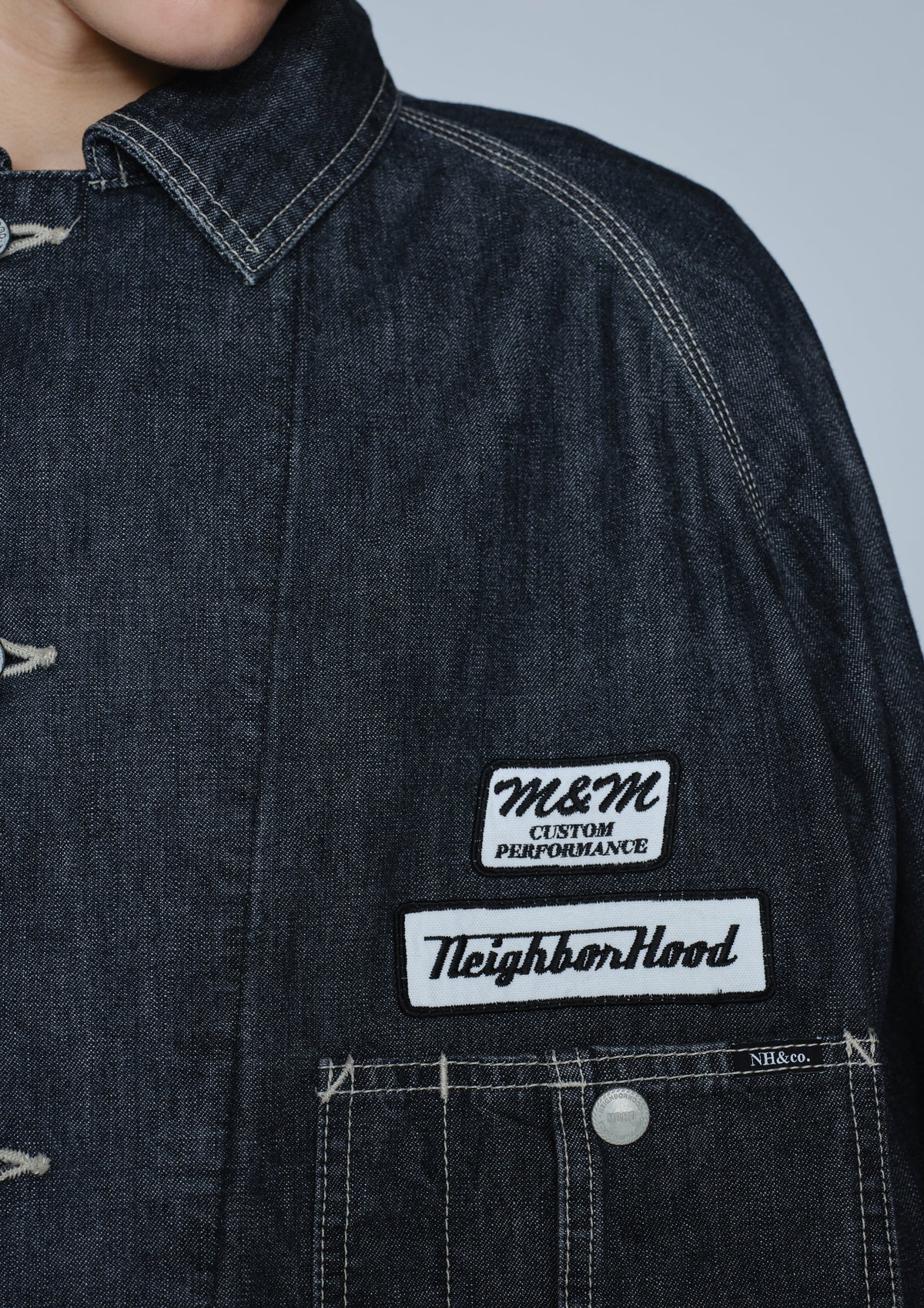 NEIGHBORHOOD NEIGHBORHOOD NH X M&M . WASHED DENIM COVERALL JACKET デニムジャケット 商品画像 6