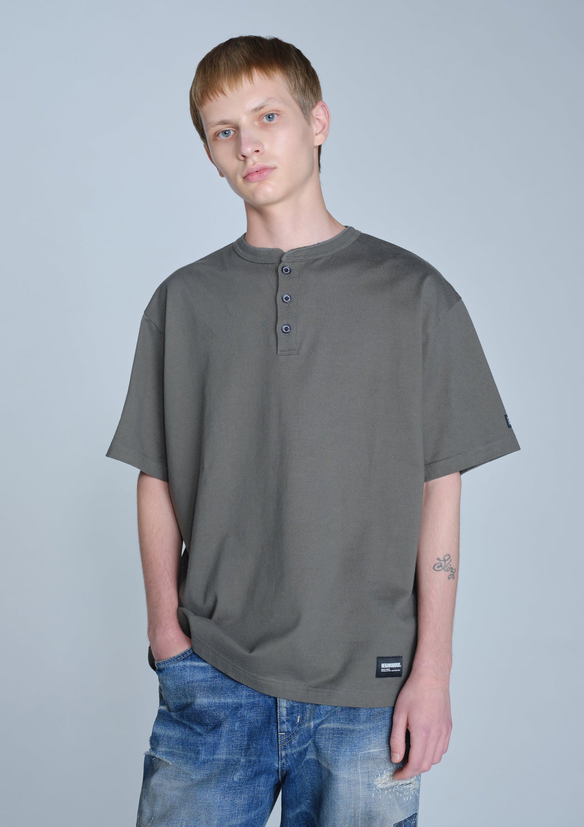 NEIGHBORHOOD NEIGHBORHOOD CLASSIC HENLEY NECK SS 半袖Tシャツ 商品画像 5