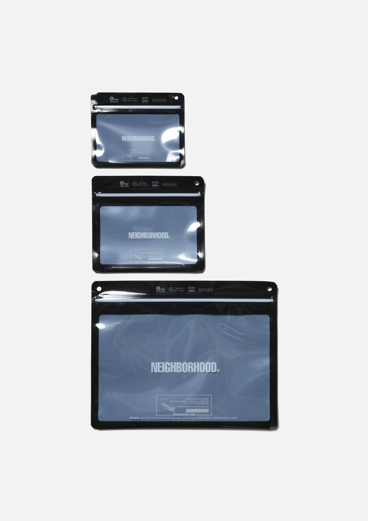 NEIGHBORHOOD NEIGHBORHOOD NH X PAKE . 3PACK SET 保存用ジッパーバッグ 商品画像 1