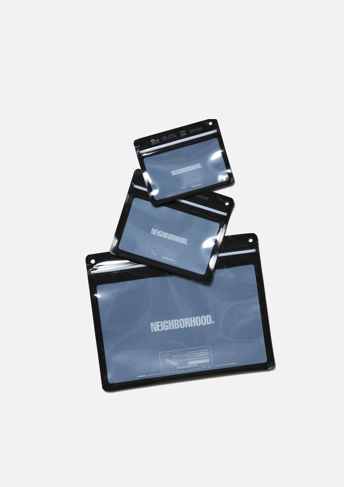 NEIGHBORHOOD NEIGHBORHOOD NH X PAKE . 3PACK SET 保存用ジッパーバッグ 商品画像 3