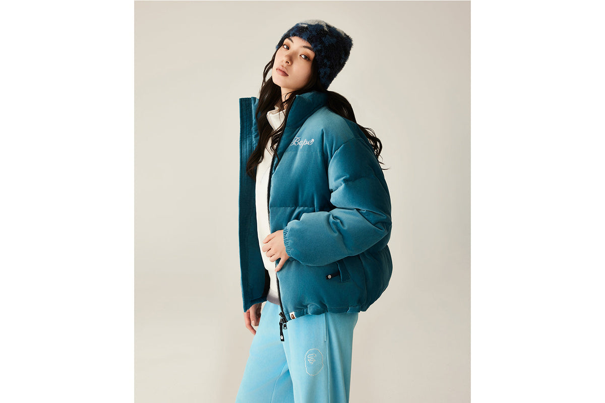 BAPE BAPE CRYSTAL STONE BAPE LOGO VELOUR DOWN JACKET ダウンジャケット 商品画像 12
